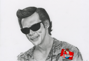 Ace Ventura / Jim Carrey Portrait Artwork 8x10 Print
