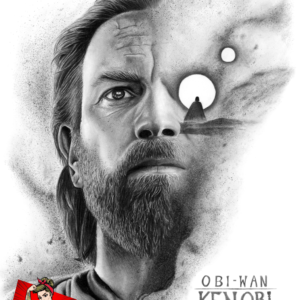 Obi-Wan Kenobi Pencil Drawing 11x14 Print