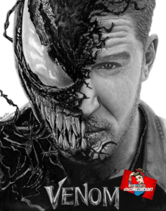 Venom Portrait Artwork 8x10 Print