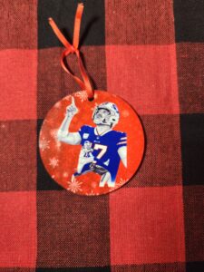 Josh Allen Dual Pose Ornament